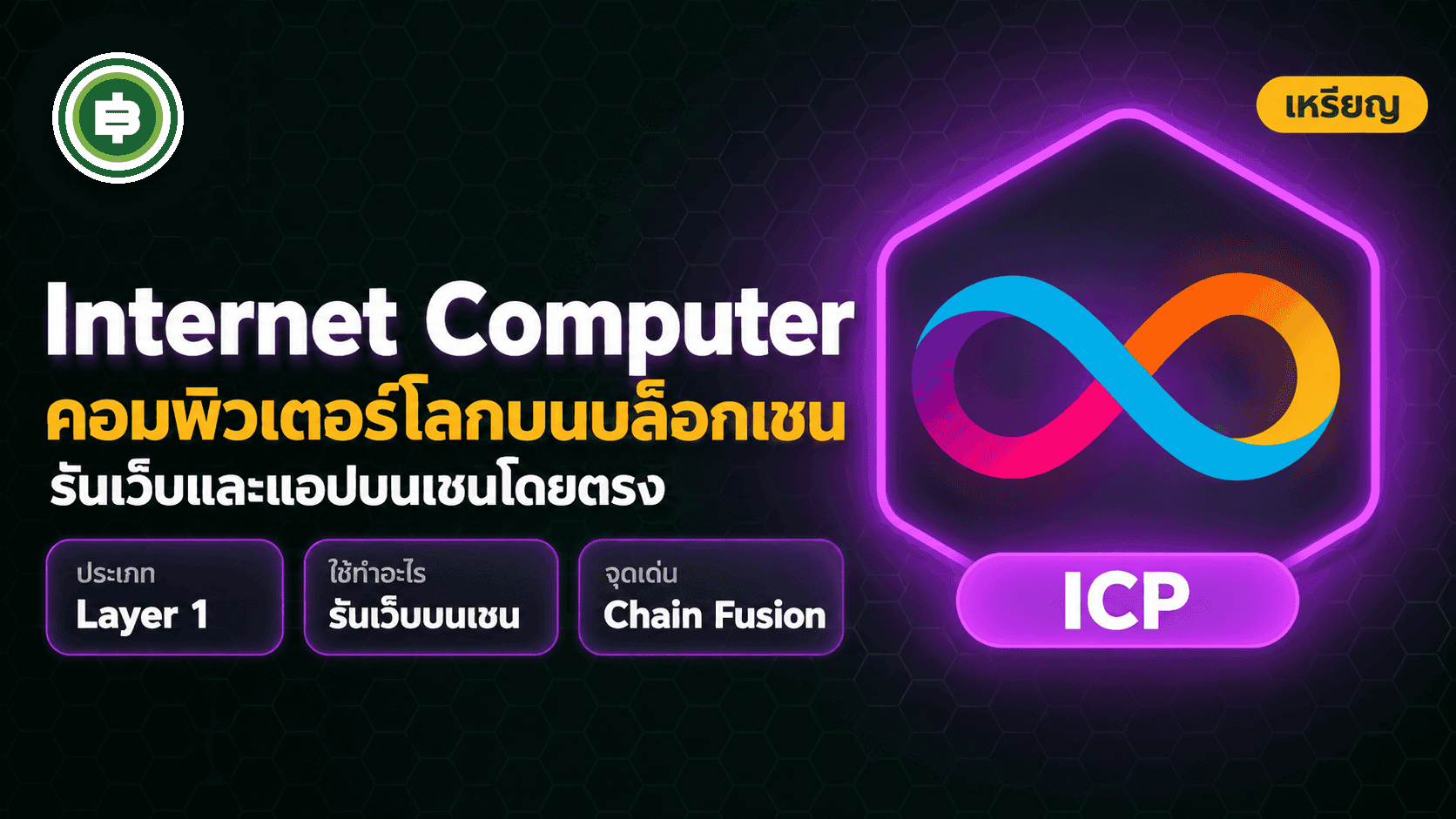 ปก Internet Computer (ICP) คืออะไร คอมพิวเตอร์โลกบนบล็อกเชน (อัปเดต 2026)