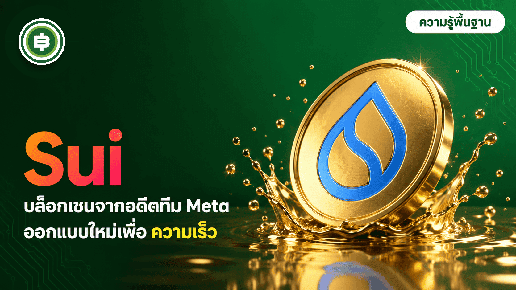Sui (SUI) คืออะไร? บล็อกเชนจากอดีตทีม Meta ที่ออกแบบโมเดลข้อมูลใหม่เพื่อความเร็ว (อัปเดต 2026)