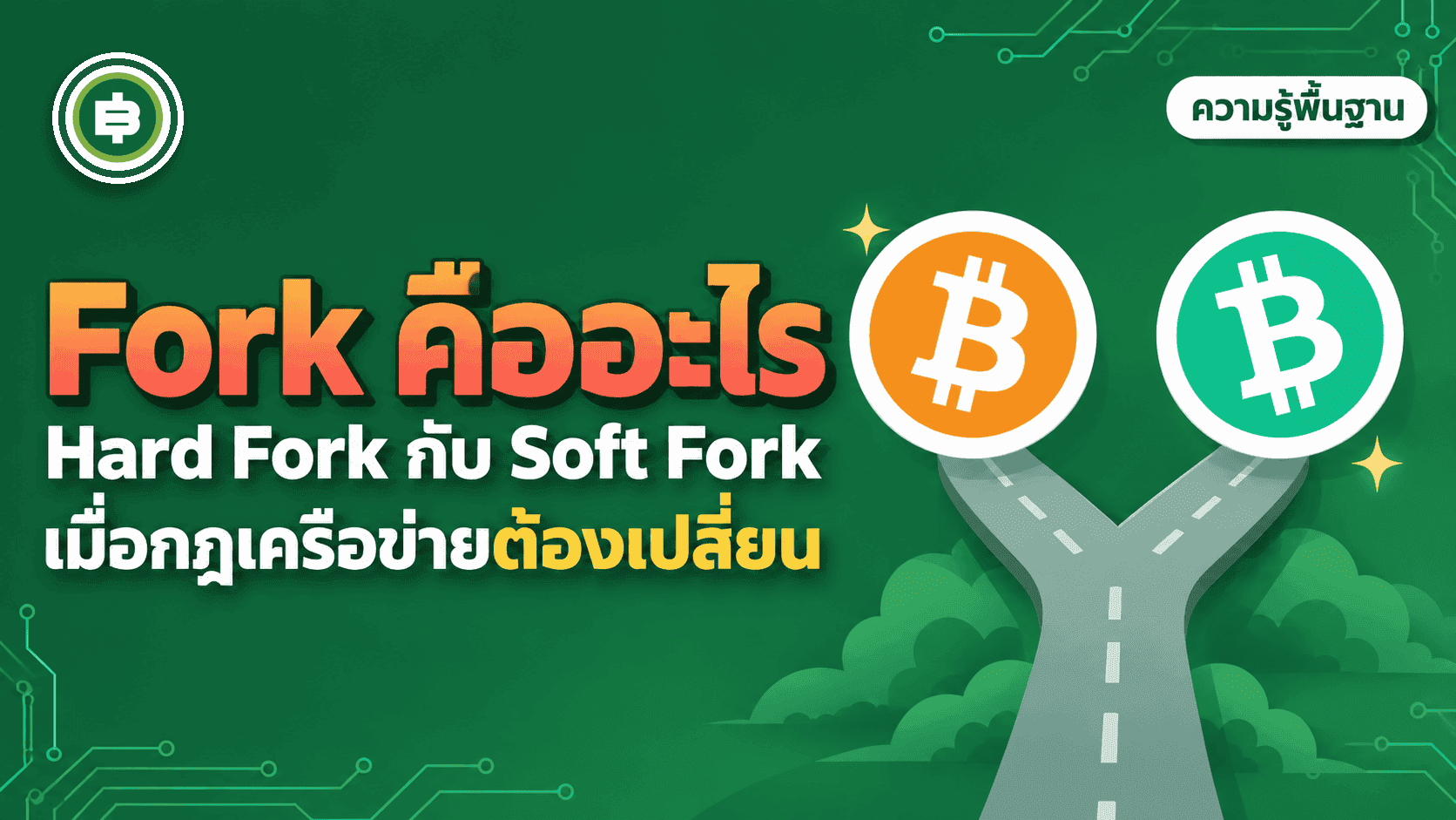 Fork คืออะไร ต่าง Hard Fork กับ Soft Fork ยังไง ฉบับเข้าใจง่าย (อัปเดต 2026)