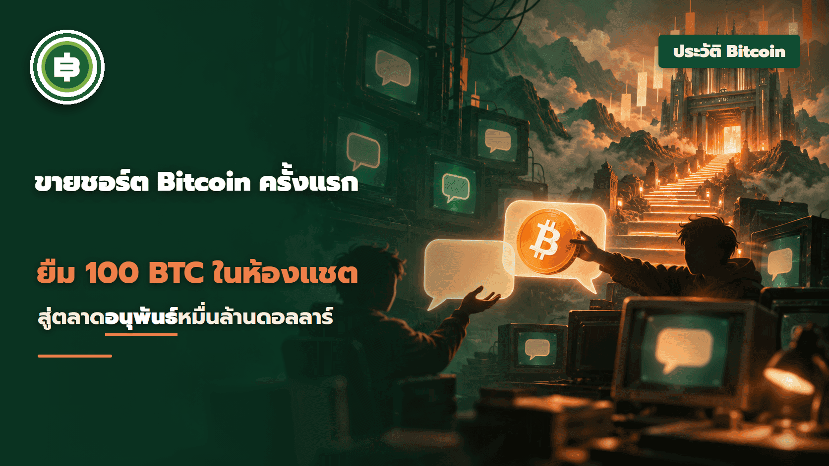ขายชอร์ตและคอลออปชัน Bitcoin ครั้งแรกปี 2010 จากการยืม 100 BTC ในห้องแชต สู่ตลาดอนุพันธ์หลายหมื่นล้านดอลลาร์