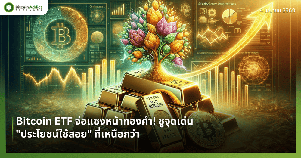 Bitcoin ETF จ่อแซงหน้าทองคำ! ชูจุดเด่น "ประโยชน์ใช้สอย" ที่เหนือกว่า