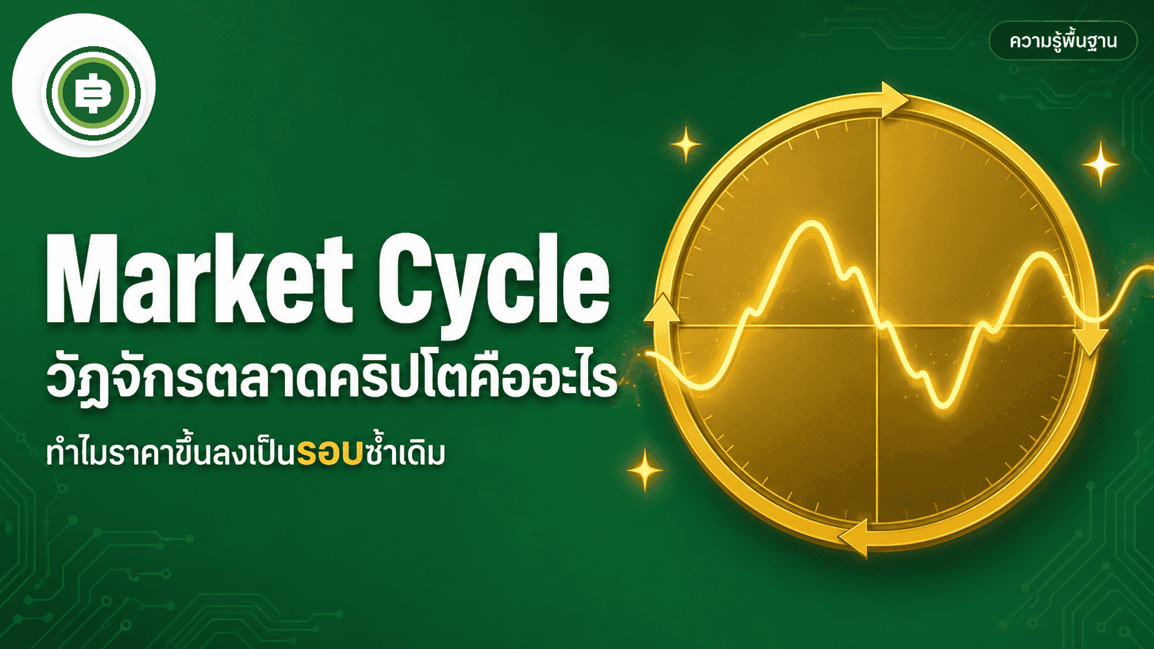 วัฏจักรตลาดคริปโต (Market Cycle) คืออะไร ทำไมราคาถึงขึ้นลงเป็นรอบซ้ำเดิม