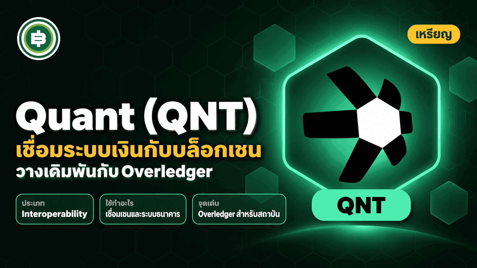 Quant (QNT) คืออะไร? เหรียญที่วางเดิมพันกับการเป็นสะพานเชื่อมทุกบล็อกเชนเข้าด้วยกัน (อัปเดต 2026)